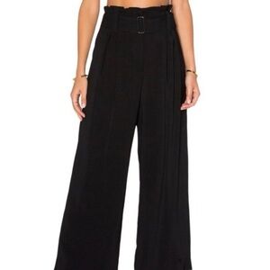 A.L.C. High-Waist Black-Paperbag Wide-Leg Pants. Not the cheap version NWT